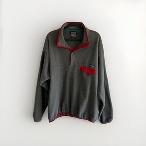 Vintage 90s Patagonia Synchilla 1/4 Snap-T Men's Fleece Pullover Sweater Xl